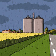 Illustration de paysage urbain