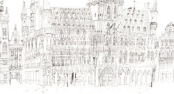 Grand Place de Bruxelles - Julien Boulet-illustrateur