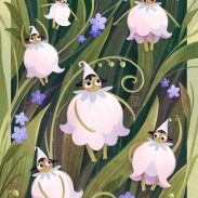 Petits personnages dans la nature