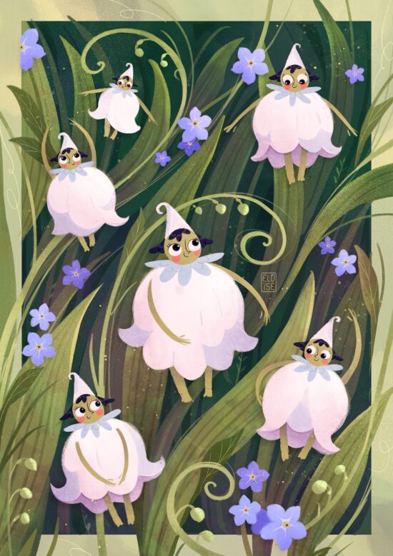 Petits personnages dans la nature