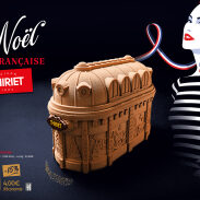 Boîte à cadeaux de Noël design