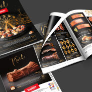Une page de catalogue de chocolat