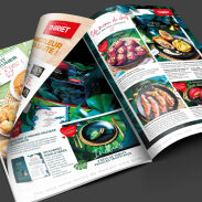 Brochure de magazine culinaire