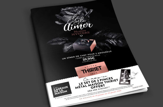 Publicité pour un dîner romantique