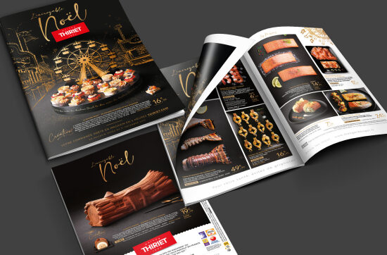 Une page de catalogue de chocolat