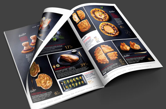 Brochure de plats gastronomiques