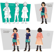 Croquis de mode et colorisation