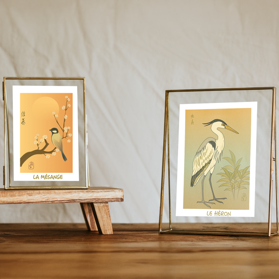 La mésange et le héron