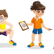 Jeux d'enfants avec une lettre de sport
