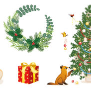 Décorations de Noël animalières