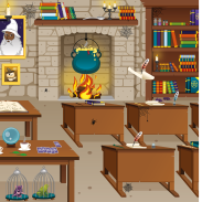 Salle de classe de magie enchantée