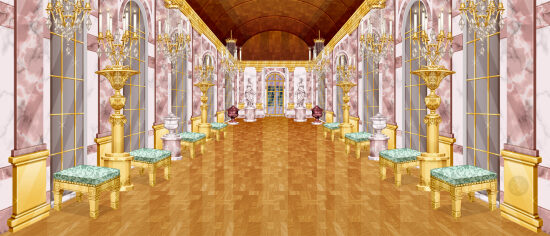 Intérieur d'un palais richement décoré