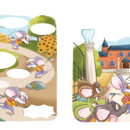 Rats dans un jardin de beurre
