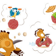 Oiseaux rêvant de nourriture