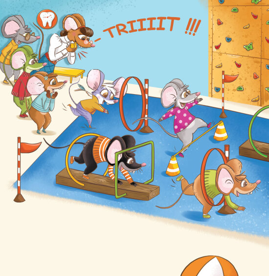Cours d'agilité pour rats