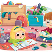 Enfants jouant dans une chambre