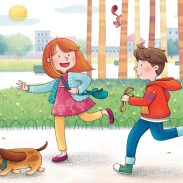 Enfants jouant dans un parc