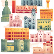 Bâtiments en Italie
