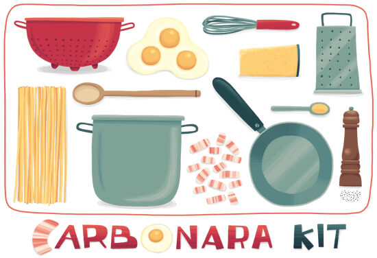 Kit de préparation de carbonara